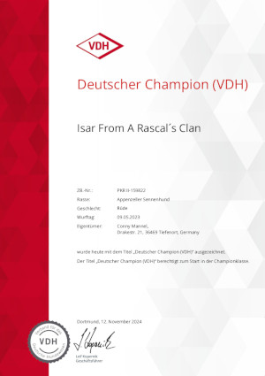 Isar VDH Champion