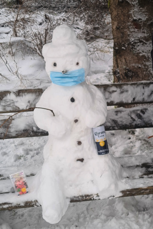 Coronaschneemann