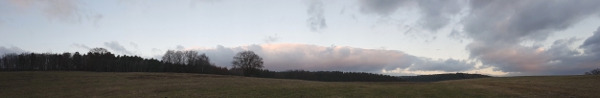 beeindruckende Wolken über Tiefenort